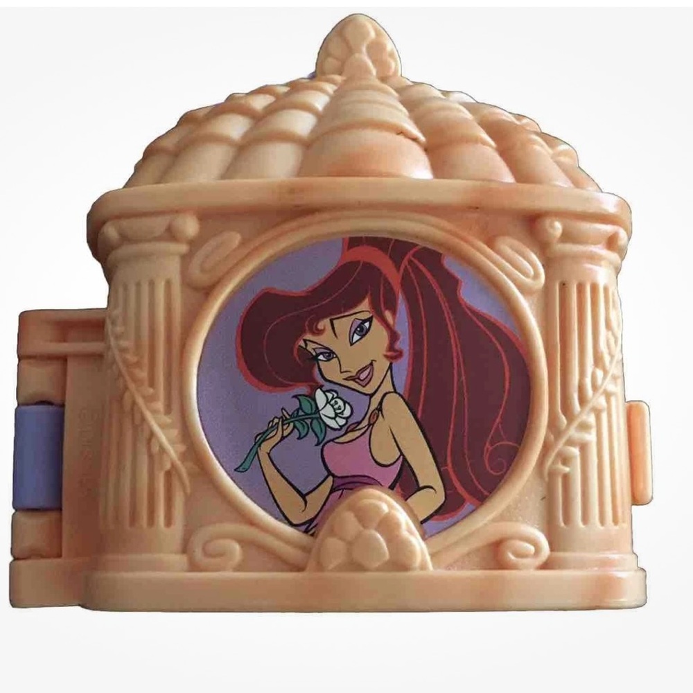 Disney Hercules Once Upon A Time Locket Mini  Toy Set Like Polly Pocket